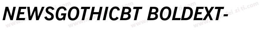 NEWSGOTHICBT BOLDEXT字体转换